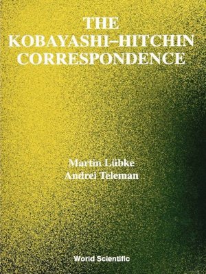 cover image of The Kobayashi-hitchin Correspondence